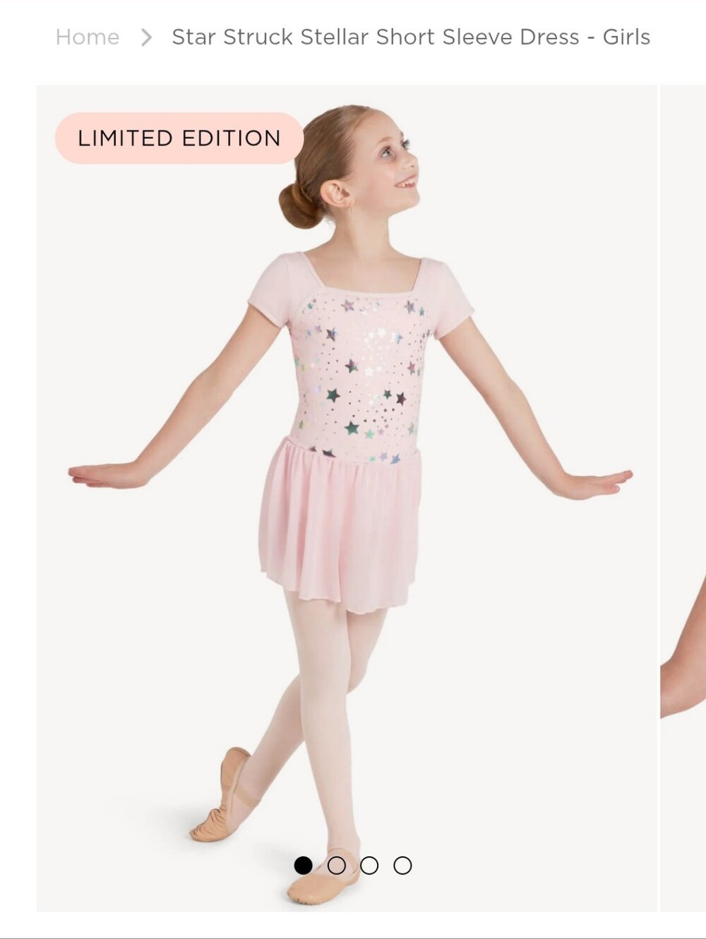 Capezio Star Struck Stellar Dance Leotard Dress- I Or Size 6
